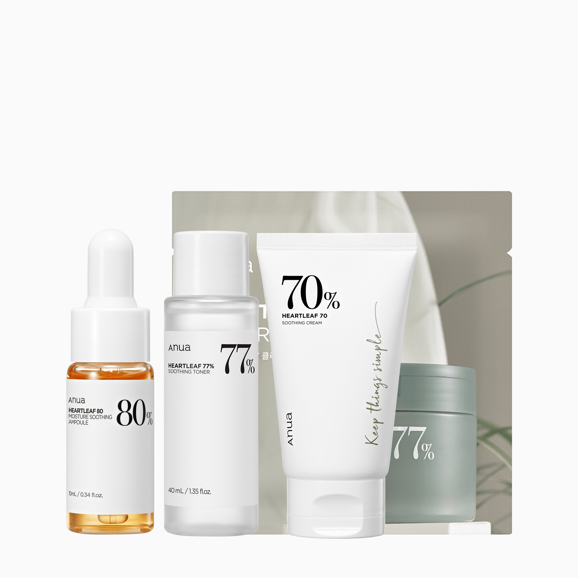 Heartleaf Soothing Trial Kit (4 items)