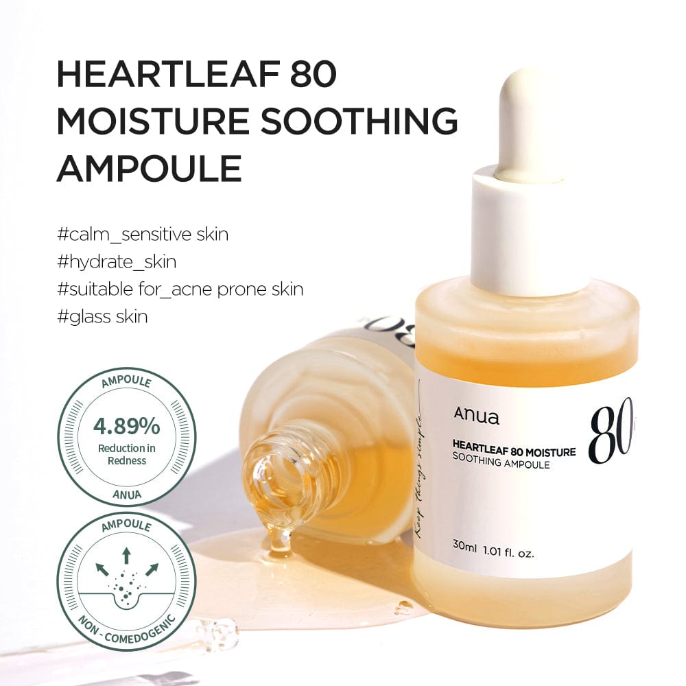 Anua US Ampoule/Serum 30ml Heartleaf 80% Moisture Soothing Ampoule