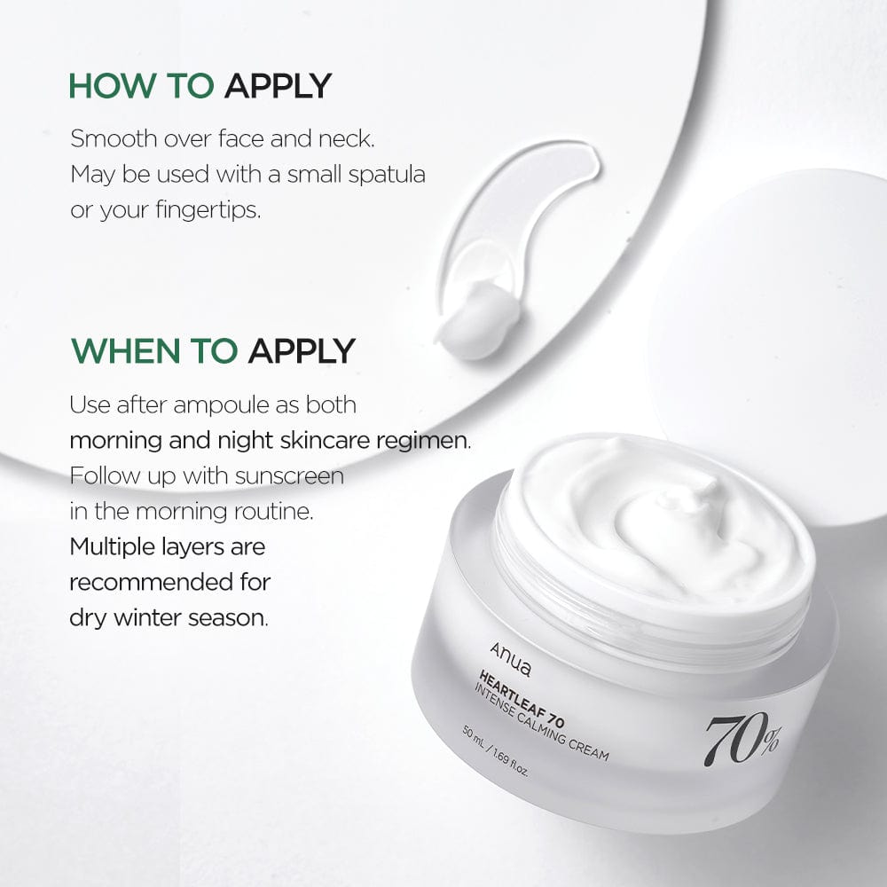 Anua US Moisturizer 50ml Heartleaf 70% Intense Calming Cream