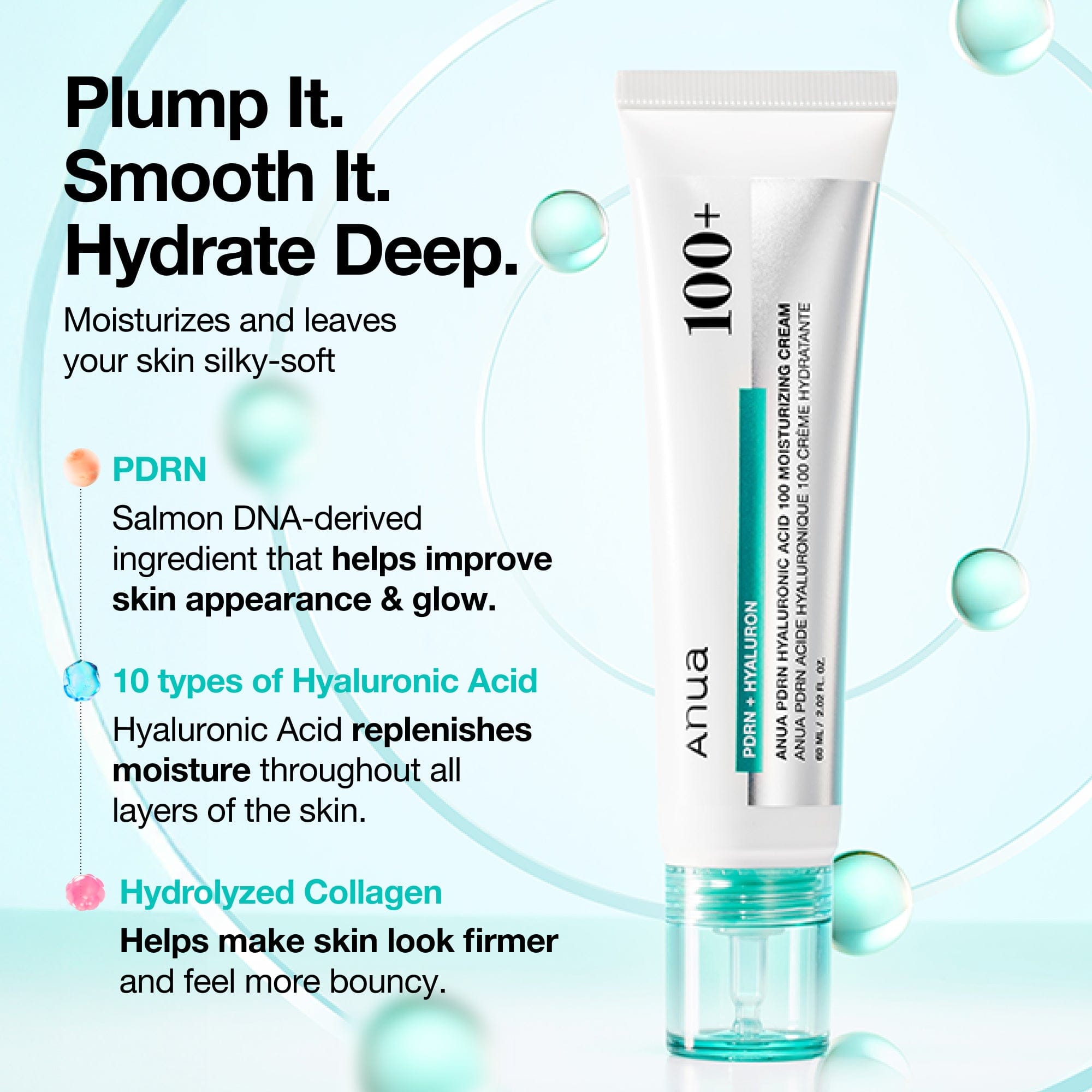 Anua US Moisturizer PDRN Hyaluronic Acid 100 Moisturizing Cream