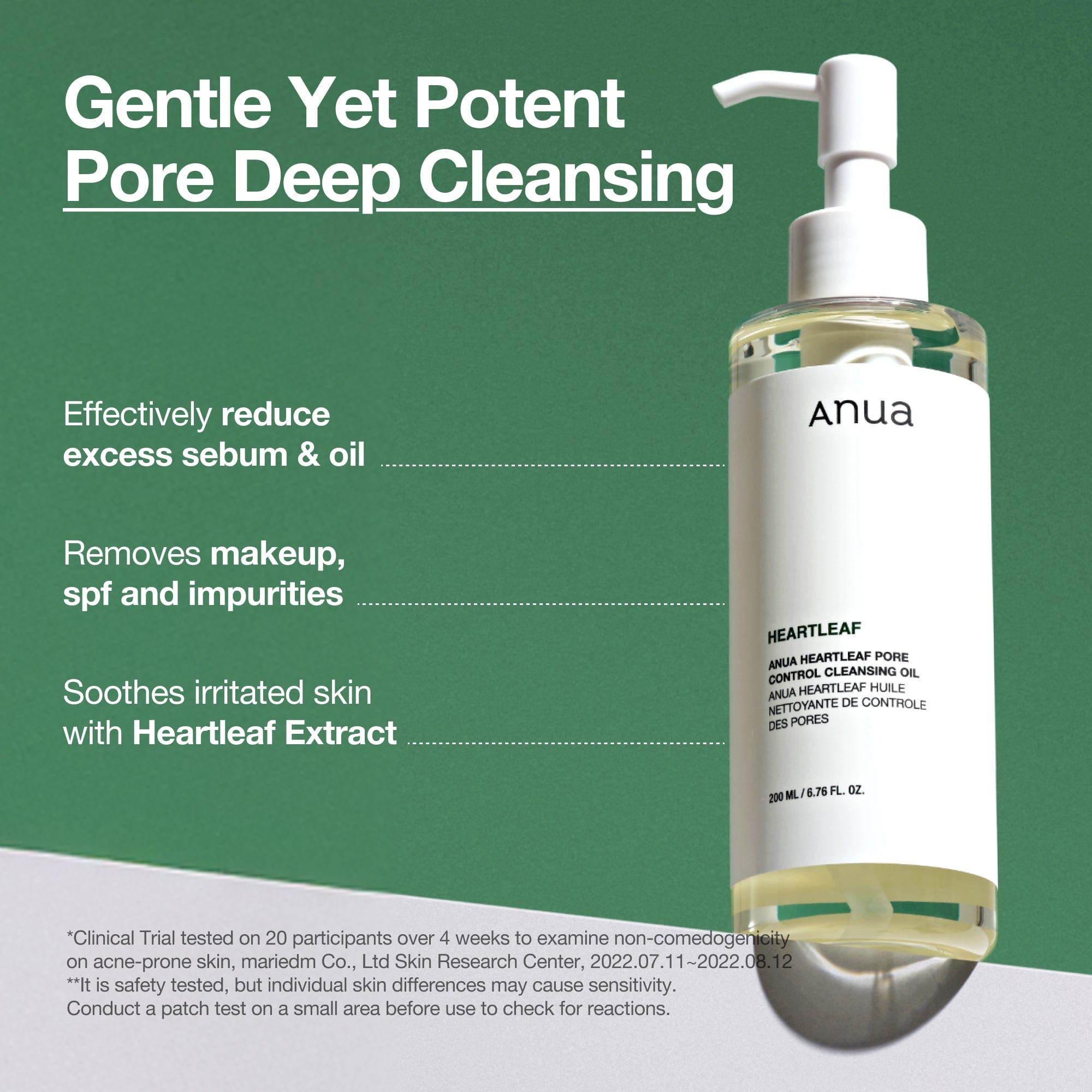 Anua Global Cleanser 200ml Heartleaf Pore Control Cleansing Oil