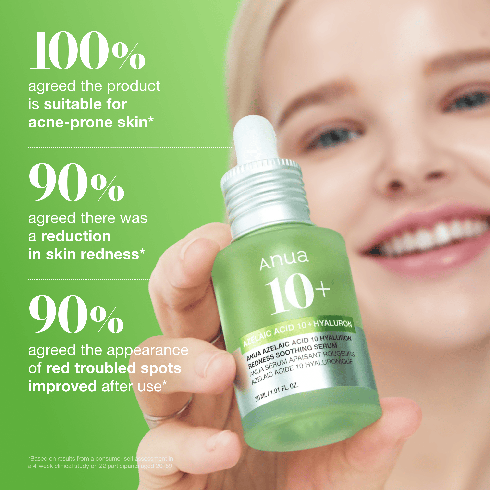 Anua US Ampoule/Serum Azelaic Acid 10 Hyaluron Redness Soothing Serum