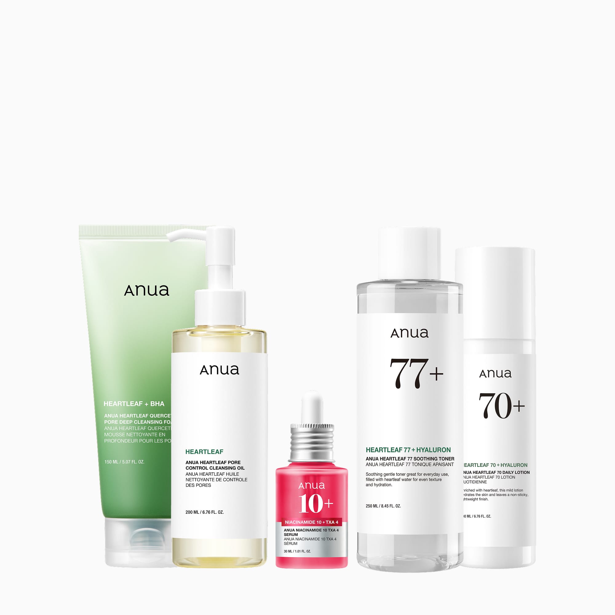 Anua US Bundle 5-step Korean Skincare Set