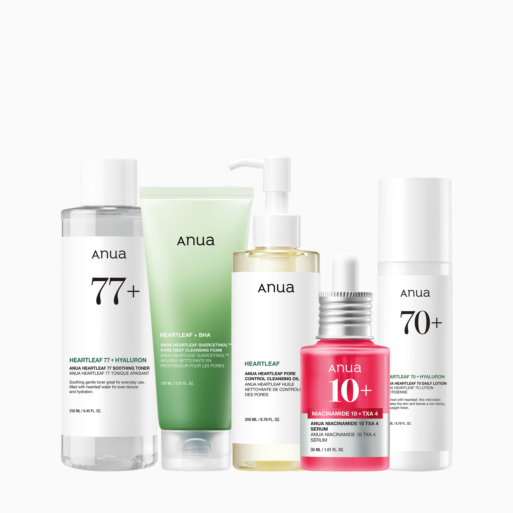 Anua US Bundle Glass Skin Full Routine Set