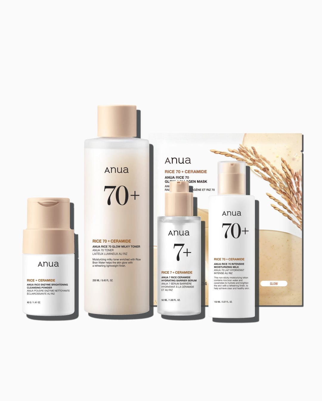 Anua US Bundle Rice Glow Full Set