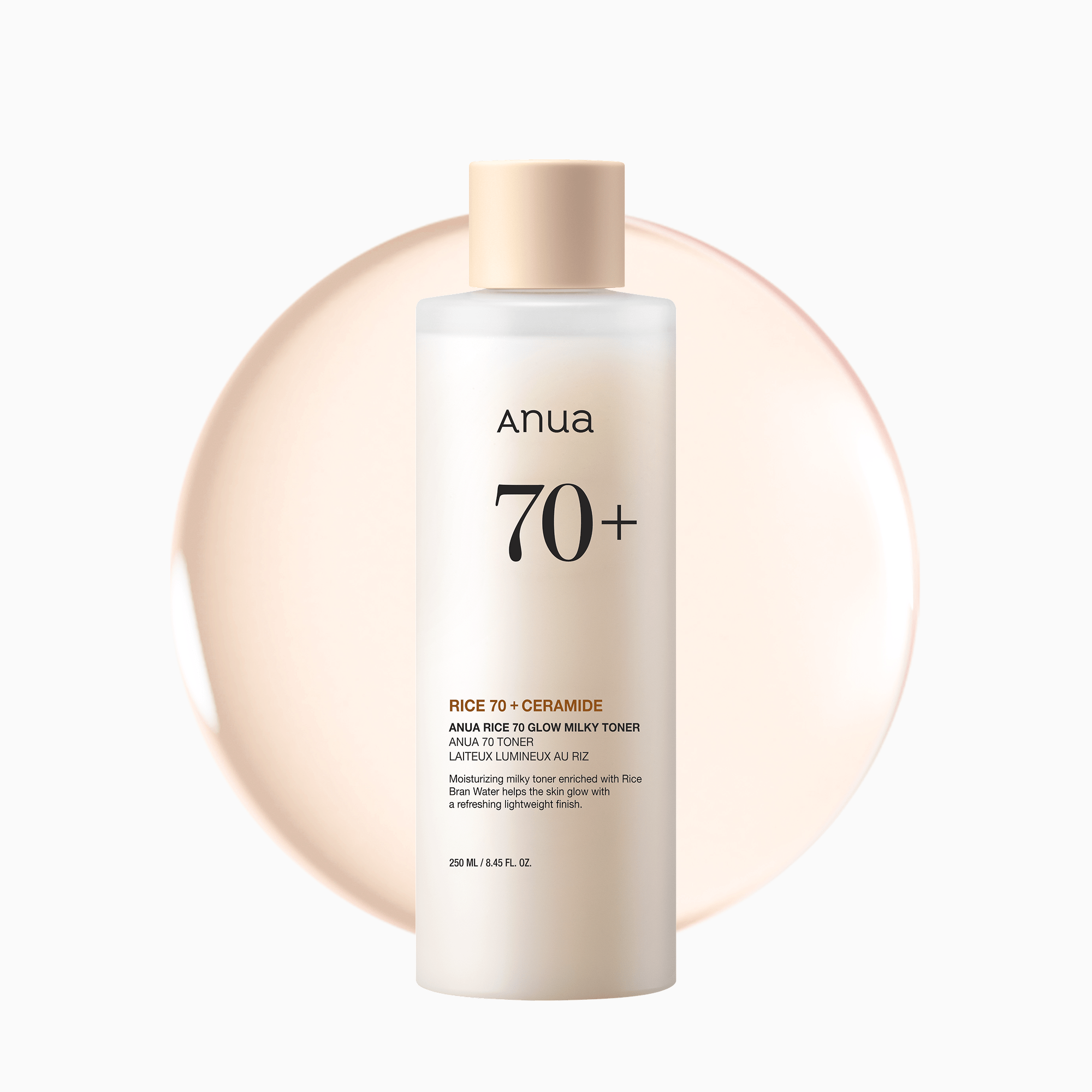 ANUA RICE 70+ GLOW MILKY TONER CREMIDE 250ML